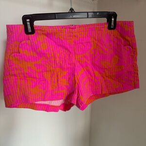 Lilly Pulitzer High Waist Pink and Orange Shorts